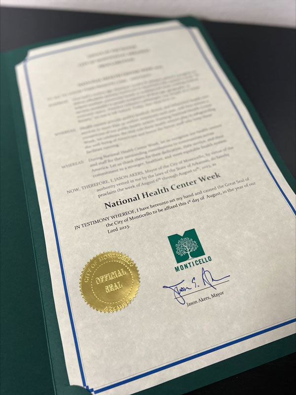 National Health Center Week Proclamation